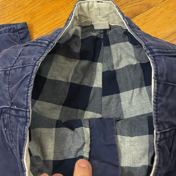 💥GAP KIDS BOYS NAVY BLUE LINED PANTS BOTTOMS 16 REG COTTON CHINO 2016 Collection - Picture 11 of 12
